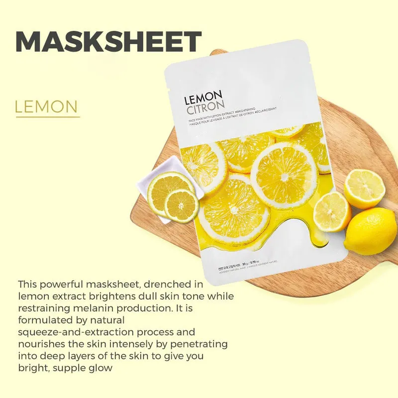 custom lemon sheet mask